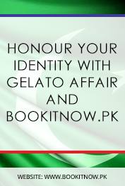 Honour your identity with Gelato Affair and Bookitnow.pk  Islamabad