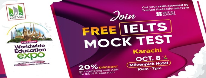 free ielts mock test - mövenpick karachi