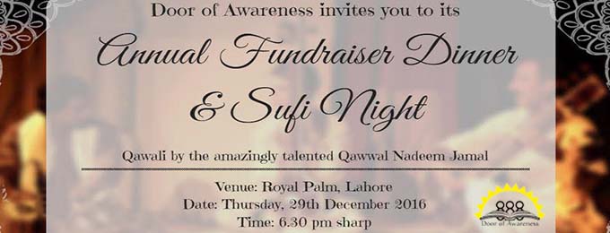 Door of Awareness: Fundraiser Dinner & Sufi Music Night Lahore