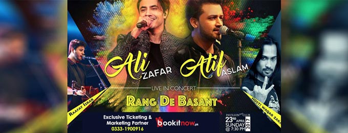 ATIF ASLAM and ALI ZAFAR Live in Karachi - Rung De Basant