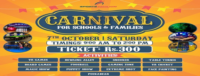 sports pavilion carnival for school and families